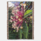 Couverture Starburst Clerodendrum Fleurs Jeter Blanket (devant Vertical)