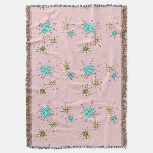 Couverture Starbursts Atomique rose Iconique Jeter la couvert (devant Vertical)