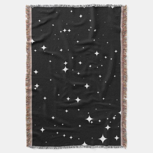 Couverture Starry Night 8K Seamless Pattern Throw Blanket (devant Vertical)