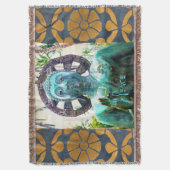 Couverture Statue de Bouddha Turquoise Asiatique Photo Citati (devant Vertical)