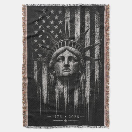 Couverture Statue de la Liberté drapeau américain en détresse (devant Vertical)