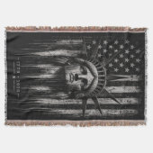 Couverture Statue de la Liberté drapeau américain en détresse (Devant)