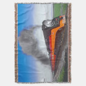 Couverture Steam Train Engine Locomotive SP4449 Black Orange (devant Vertical)