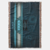 Couverture Steampunk, bleu glace et turquoise, poulpe Monogra (devant Vertical)