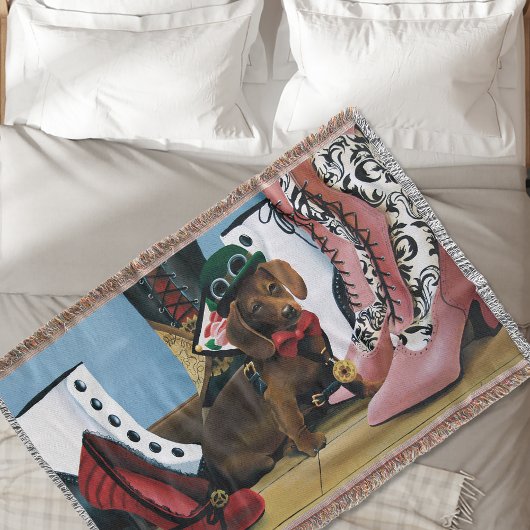 Couverture Steampunk Dachshund chaussures Bottes Victoriennes