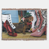 Couverture Steampunk Dachshund chaussures Bottes Victoriennes (Devant)