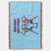 Couverture Strong to the Bone – Funny Skeleton Muscle Design (devant Vertical)