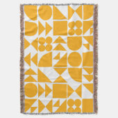 Couverture Style Jaune moderne Motif de formes géométriques (devant Vertical)