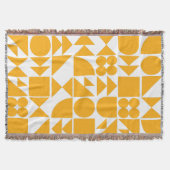 Couverture Style Jaune moderne Motif de formes géométriques (Devant)