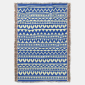 Couverture Style tribal - bleu marine sur jaune pâle (devant Vertical)