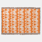 Couverture Style tribal II - Orange en blanc (Devant)