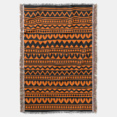 Couverture Style tribal - Noir sur orange (devant Vertical)