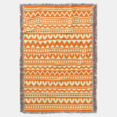 Couverture Style tribal - Orange sur jaune pâle (devant Vertical)