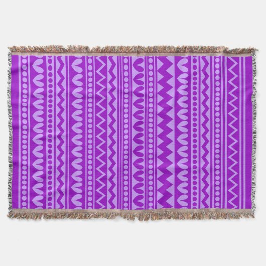 Couverture Style tribal - Tons de pourpre (Devant)
