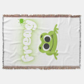 Couverture stylish frog themed home blanket (Devant)