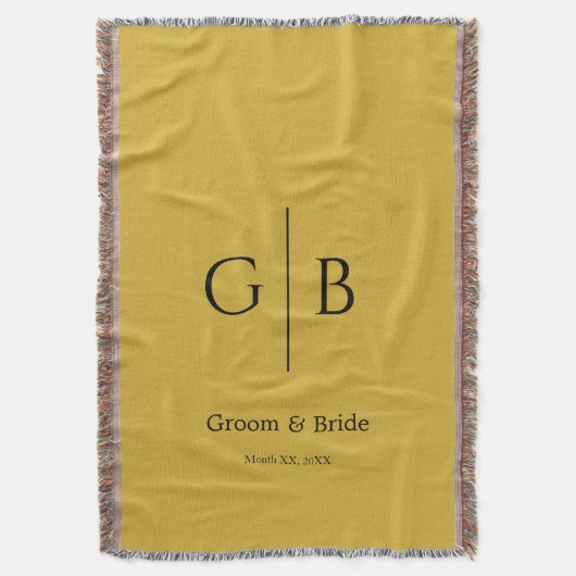 Couverture Stylish Throw Blanket for Wedding Favors (devant Vertical)