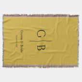 Couverture Stylish Throw Blanket for Wedding Favors (Devant)