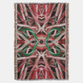 Couverture Sucres de canne Noël Vacances Blanc Vert et Rouge (devant Vertical)