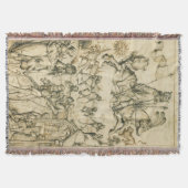 Couverture SUN MARS Antique Black White Astrologie Dessin (Devant)