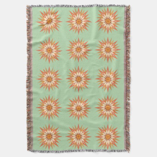 Couverture Sunburst Boho Throw Blanket (devant Vertical)