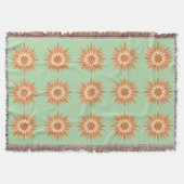 Couverture Sunburst Boho Throw Blanket (Devant)