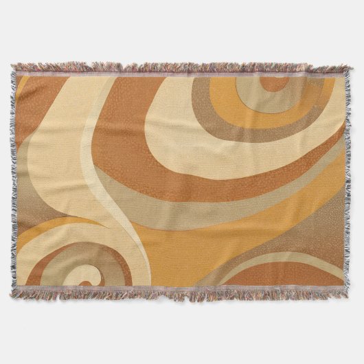 Couverture Super Orange Gold Brown Mid Century Moderne (Devant)