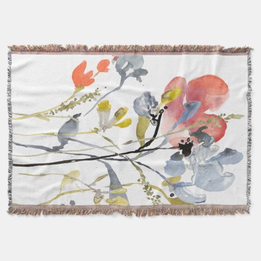 Couverture Superposition de fleurs - Aquarelle Fleurs pastel (Devant)