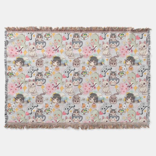 Couverture Surcharge de l'animal Motif mignon L gris (Devant)
