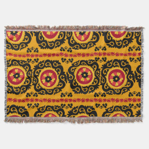 Couverture Suzanne de tapis asiatique : Broderie traditionnel