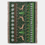 Couverture Sweat de Noël mignon Motif Reindeer de vacances (devant Vertical)