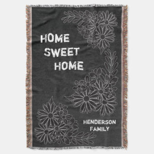 Couverture Sweet Home Family Chalkboard