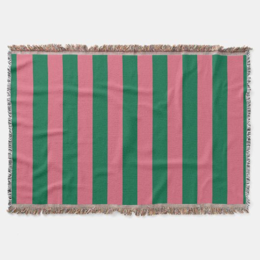 Couverture Sweetheart Rose Pickle Vert Rayure (Devant)