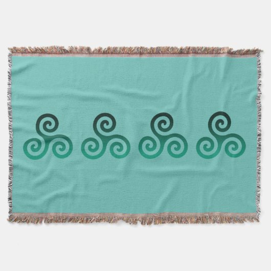 Couverture Symbole celtique antique Triskele vert (Devant)