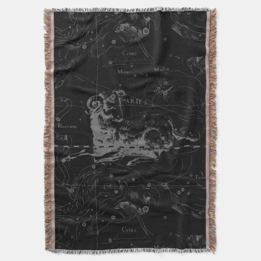 Couverture Symbole d'ailes Constellation Hevelius vers 1690 (devant Vertical)