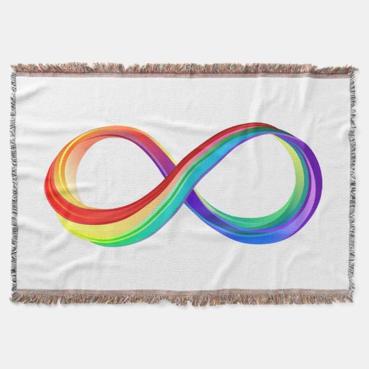 Couverture Symbole d'infinité arc-en-ciel stratifié (Devant)