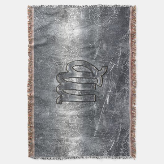 Couverture Symbole Virgo Zodiac Grunge Style Distressed (devant Vertical)