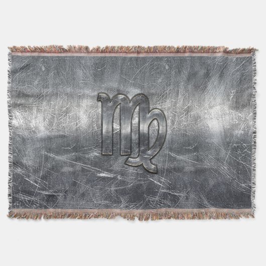 Couverture Symbole Virgo Zodiac Grunge Style Distressed (Devant)
