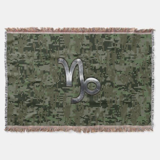 Couverture SYMBOLE Zodiaque Capricorne Camouflage numérique v (Devant)