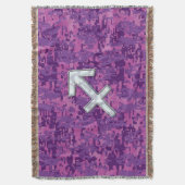 Couverture Symbole zodiaque Sagittarius sur Camo numérique Fu (devant Vertical)