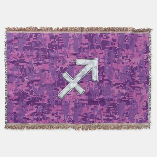 Couverture Symbole zodiaque Sagittarius sur Camo numérique Fu (Devant)