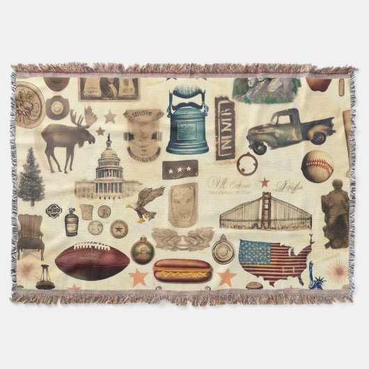 Couverture Symboles nationaux vintages et nostalgiques des Ét (Devant)