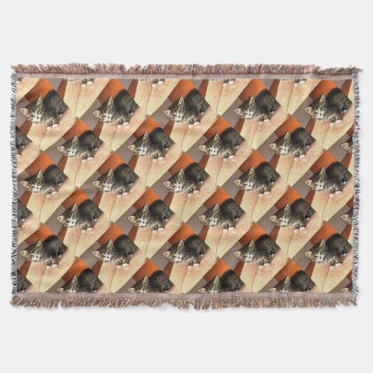 Couverture Tabby Cat Kitten Portrait pour animaux (Devant)