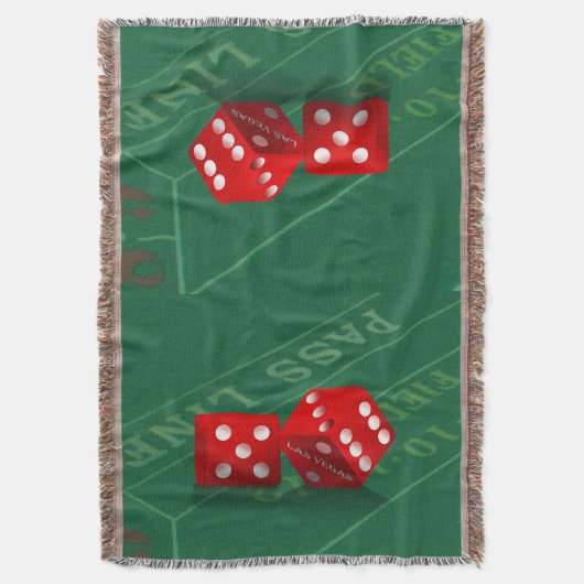 Couverture Table de craps avec dés Las Vegas (devant Vertical)