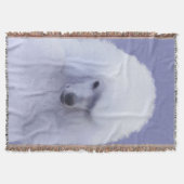 Couverture Tableau blanc standard de caniche - Art original d (Devant)