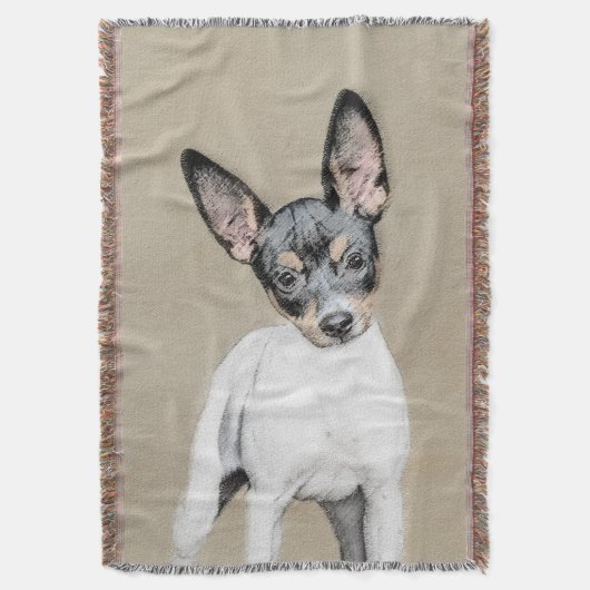 Couverture Tableau Rat Terrier - Cute Original Chien Art (devant Vertical)