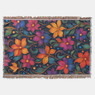 Couverture Tablier de cuisine à motif floral coloré Vibrant