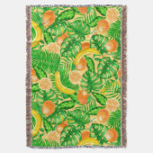 Couverture Tangerines, bananes et feuilles tropicaux (devant Vertical)