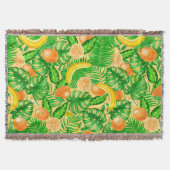 Couverture Tangerines, bananes et feuilles tropicaux (Devant)