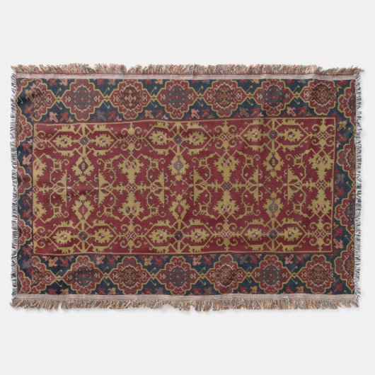 Couverture Tapis classique turc Lotto Motif Imprimer (Devant)