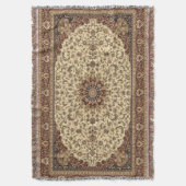 Couverture Tapis floral persan turc oriental (devant Vertical)